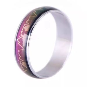 1pc Color Change Heartbeat Ring